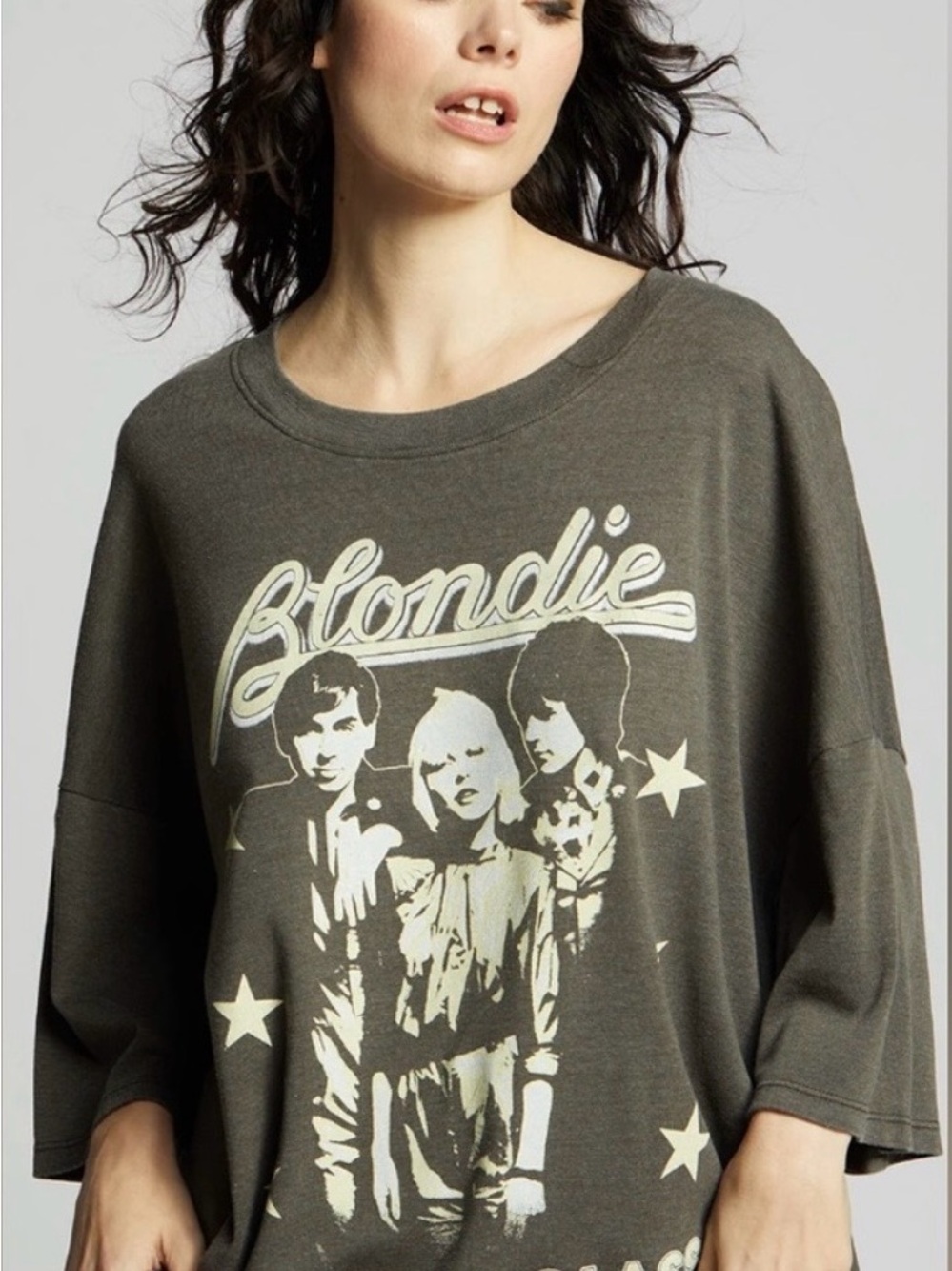Recycled Karma x Blondie Heart of Glass Oversized Tee | One Size | NWT - Picture 3 of 7